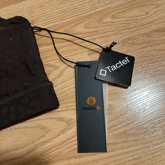 Mono B Sportsbra, Brown with Leopard Print, Size Medium, NWT - Picture 6 of 6